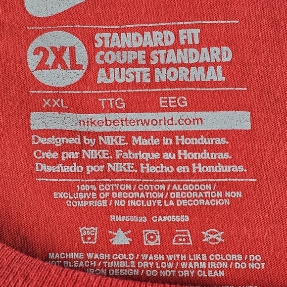 Nike  St. Louis Cardinals red TShirt 2XL Playing Cards Men’s MLB Baseball - Picture 4 of 8